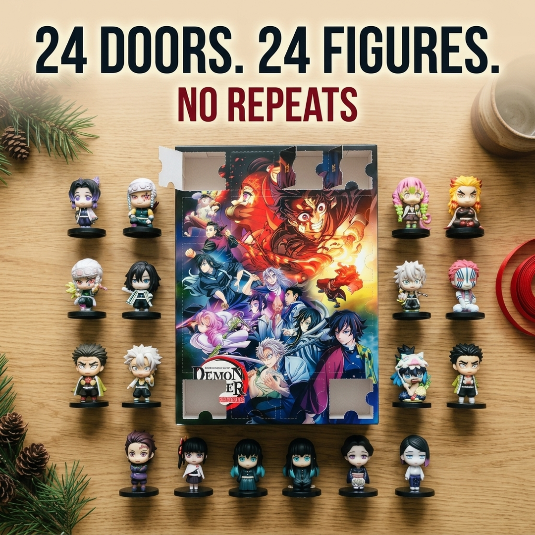 24 doors, 24 figures, no repeats