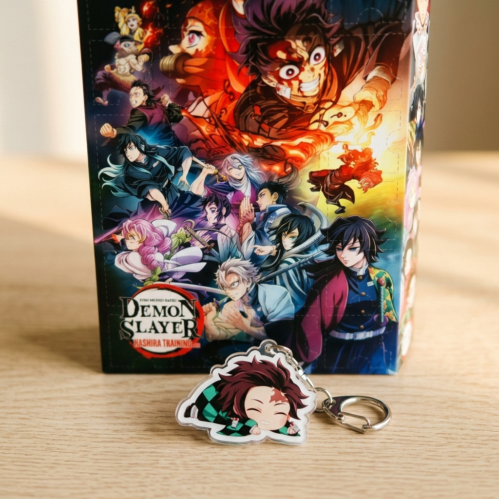 Free matching Demon Slayer keychain
